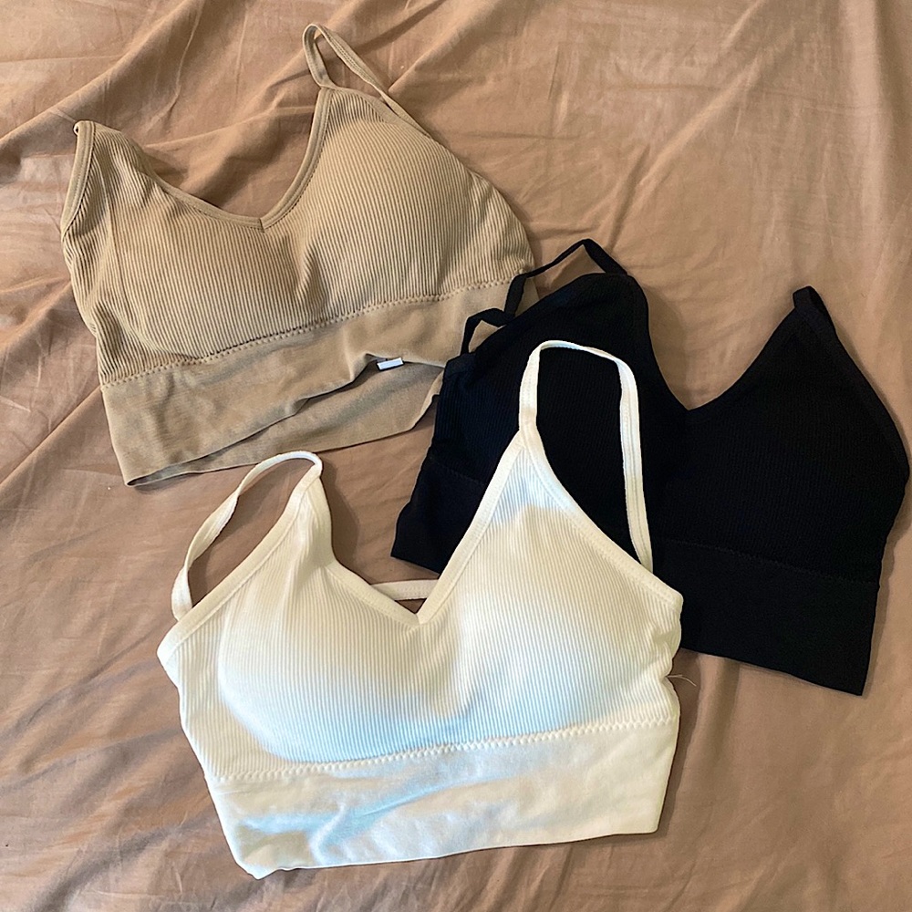 NEVER WORN SHEIN PACK OF 3 BRALETTES